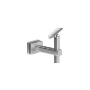 Square Glass Mounted Bracket with Adjustable Height and Angle