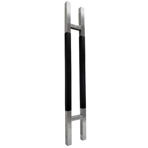 Back-to-Back Square Ladder Handle with Wood Insert and Square Mounting Rods