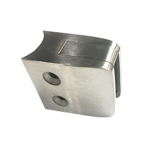 Square Glass Clamp - Round Post Mount - Model 505