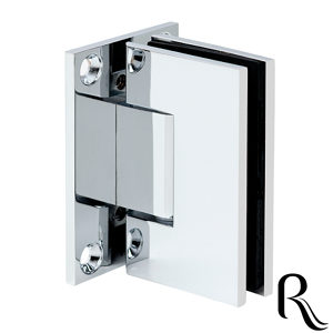 Riveo Glass-to-Wall Hinge with Full Backplate