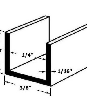 U-Shaped Molding for 1/4" Material