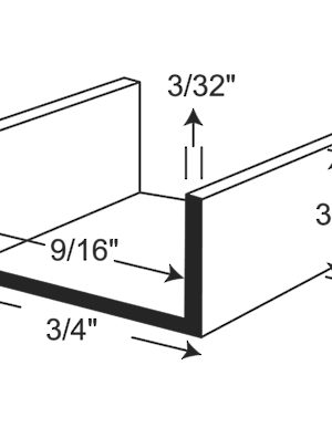 U-Shaped Molding for 9/16" Material