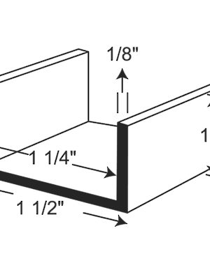 U-Shaped Molding for 1-1/4" Material