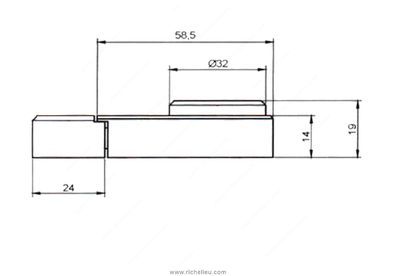 Double Glass Door Lock with Universal Key - Hi-Tech Glazing Supplies