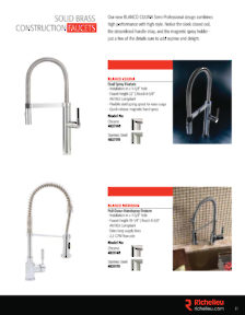Hi-Tech Glazing Supplies Catalog Library - Blanco - Kitchen Sinks and Faucets
 - page 11